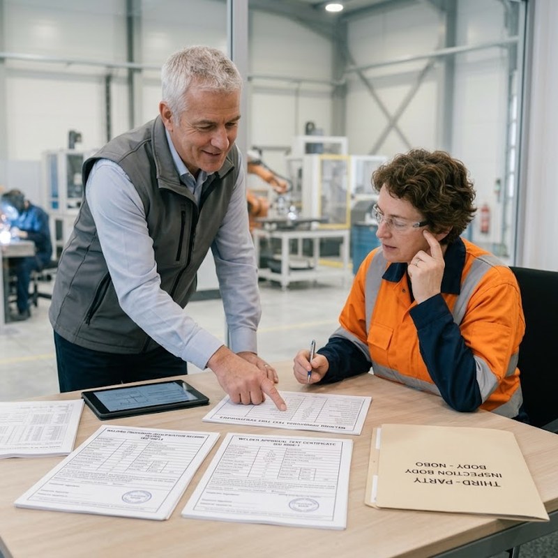WeldOK welder qualification support according to ISO 9606